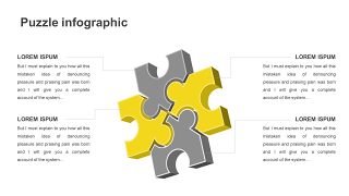 黄色并列关系PPT图表-31