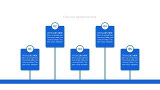 蓝色通用时间轴PPT图表-26
