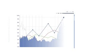 蓝色销售统计PPT图表-21