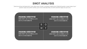 灰色SWOT分析图表-23