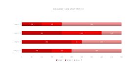 红色数据统计PPT图表-19