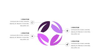 紫色系通用商务PPT图表-2