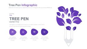 淡紫色循环关系PPT图表-15