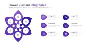 淡紫色循环关系PPT图表-8