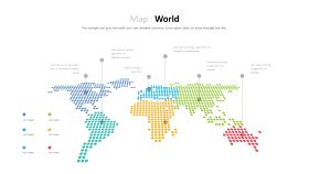 简约世界地图PPT图表-23