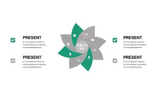 绿灰总分数据关系PPT图表-18