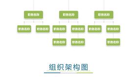 绿色组织结构PPT图表-12