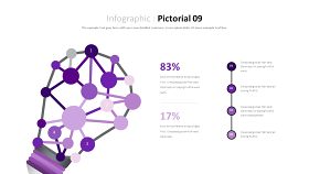 紫色商务对比关系PPT图表-19