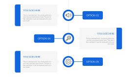 蓝色通用时间轴PPT图表-13