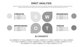 灰色SWOT分析图表-2