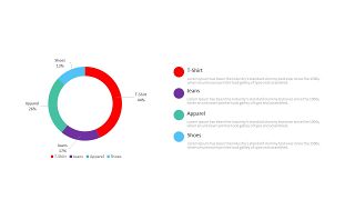 简约多彩并列关系PPT图表-15