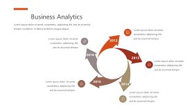 红橙色商务PPT图表-17