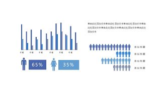 彩色简约汇报数据PPT图表-4