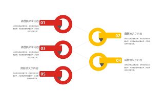 红黄色商务PPT图表-2