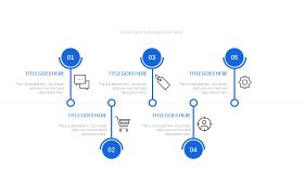 蓝色通用时间轴PPT图表-15
