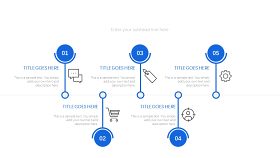 蓝色通用时间轴PPT图表-15