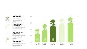 小清新绿色商务PPT图表-11