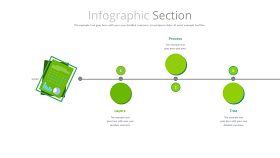 绿色时间轴PPT图表-18