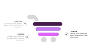 紫色系通用商务PPT图表-8