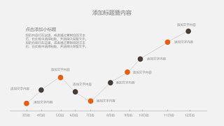 橙色扁平商务PPT图表-18