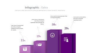 紫色台阶商务PPT图表-19