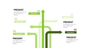 小清新绿色商务PPT图表-17