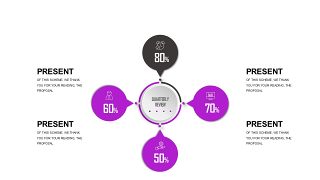 紫色系通用商务PPT图表-17