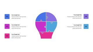 红蓝并列关系PPT图表-12