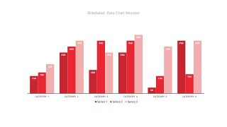 红色数据统计PPT图表-6