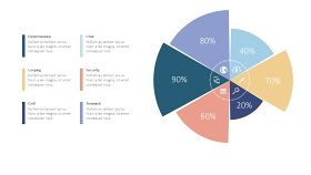 圆形饼状图PPT图表4