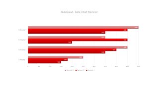 红色数据统计PPT图表-14
