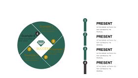 墨绿色创意设计PPT图表-27