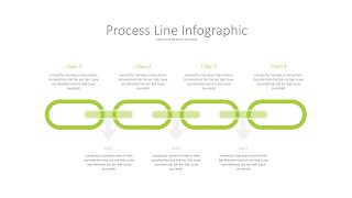 绿色时间轴PPT图表-11