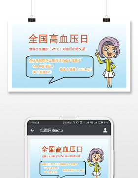 全国高血压日宣传微信公众号用图