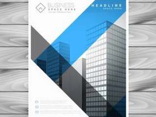 抽象业务手册传单与建筑物