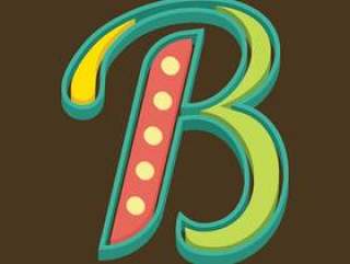 字母B的版式