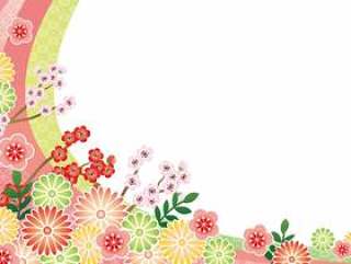日本风格的花