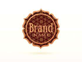 抽象的伊斯兰品牌标志设计