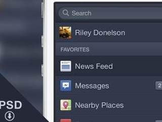 Facebook iOS菜单
