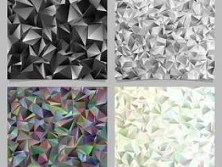 几何抽象铺磁砖的三角样式背景集合