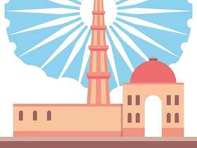 印度建筑Qutub Minar插图