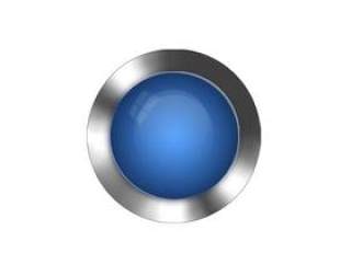 蓝色水晶按钮PSD分层素材