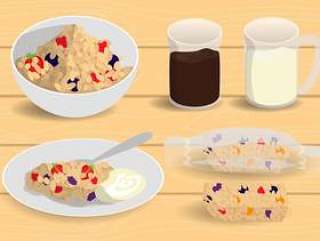 格兰诺拉麦片矢量