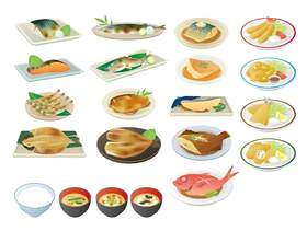 各种鱼类菜肴