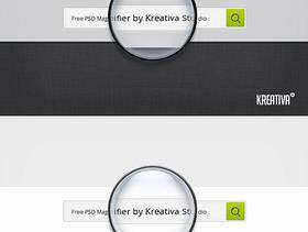 放大镜搜索框PSD分层素材
