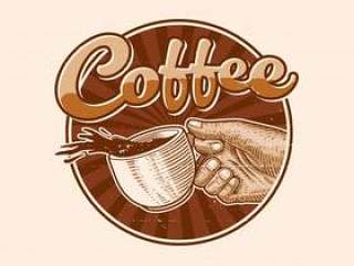 咖啡徽标图