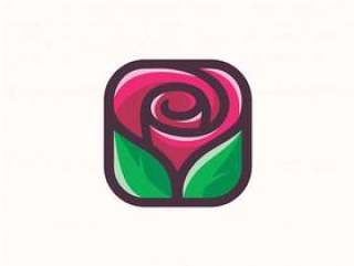 玫瑰标志灵感