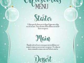 装饰圣诞菜单