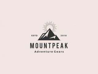 Mount peak mountain logo