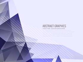 抽象的紫色三角形背景设计